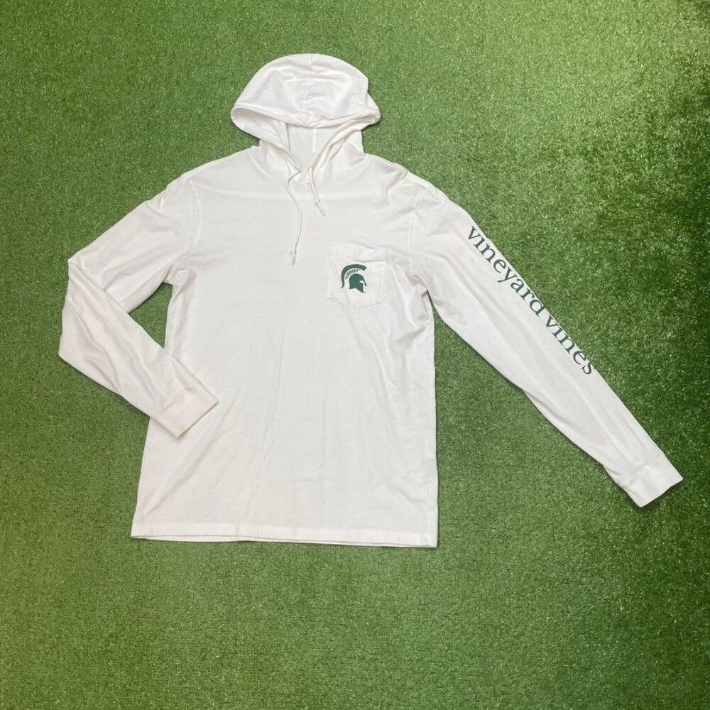 Michigan State Spartans Vineyard Vines Long Sleeve Hoodie Women's Size Small